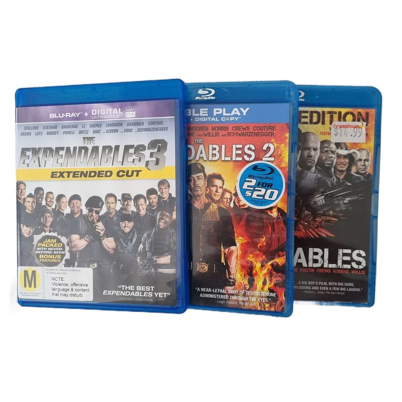 The Expendables Trilogy (Blu Ray)