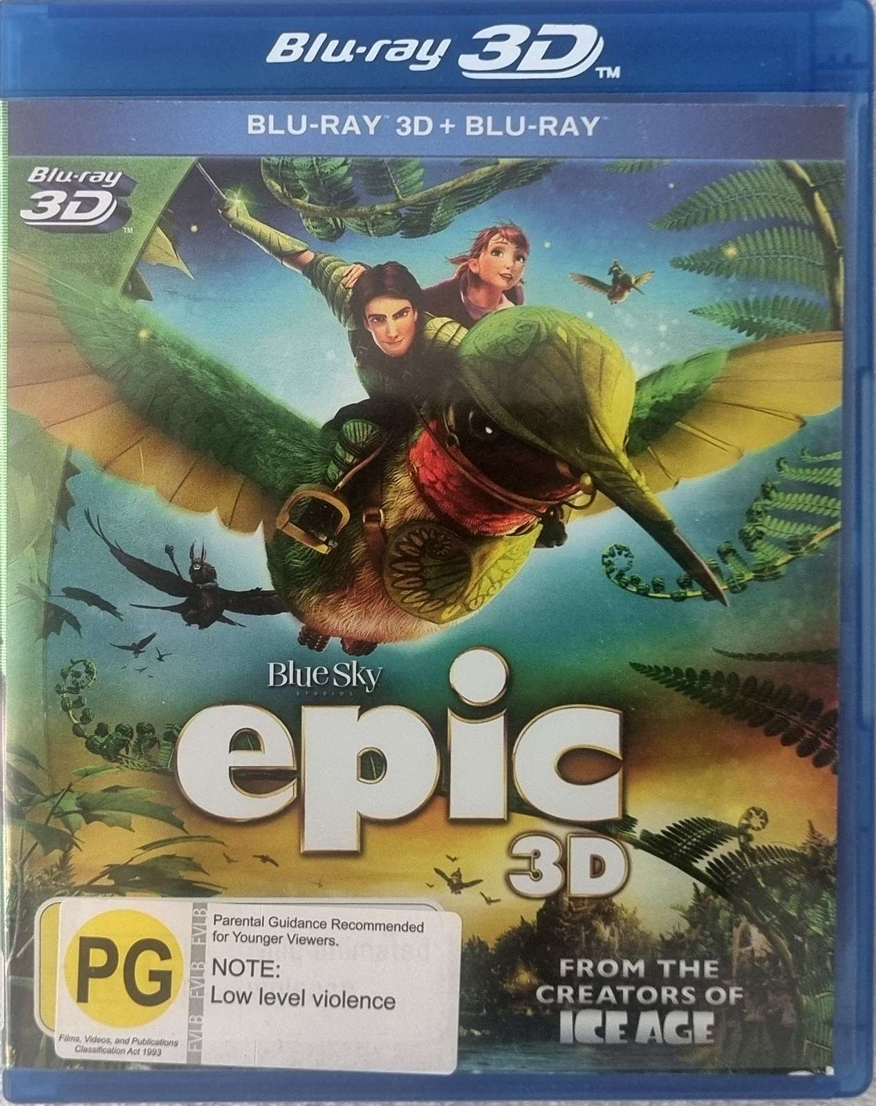 Epic 3D + 2D Blu Ray