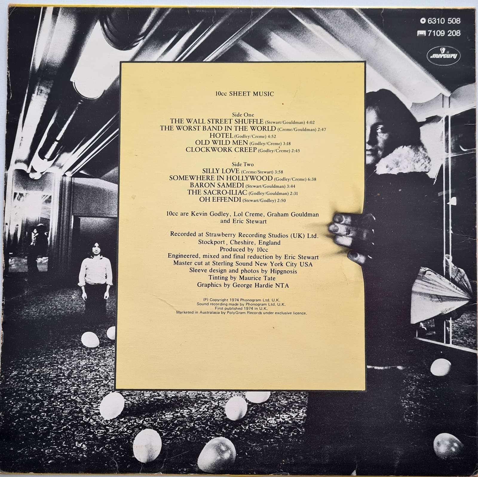 10cc - Sheet Music LP