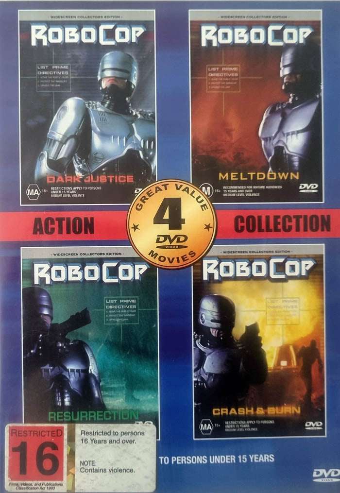 Robocop - Dark Justice, Meltdown, Resurrection, Crash & Burn (DVD)