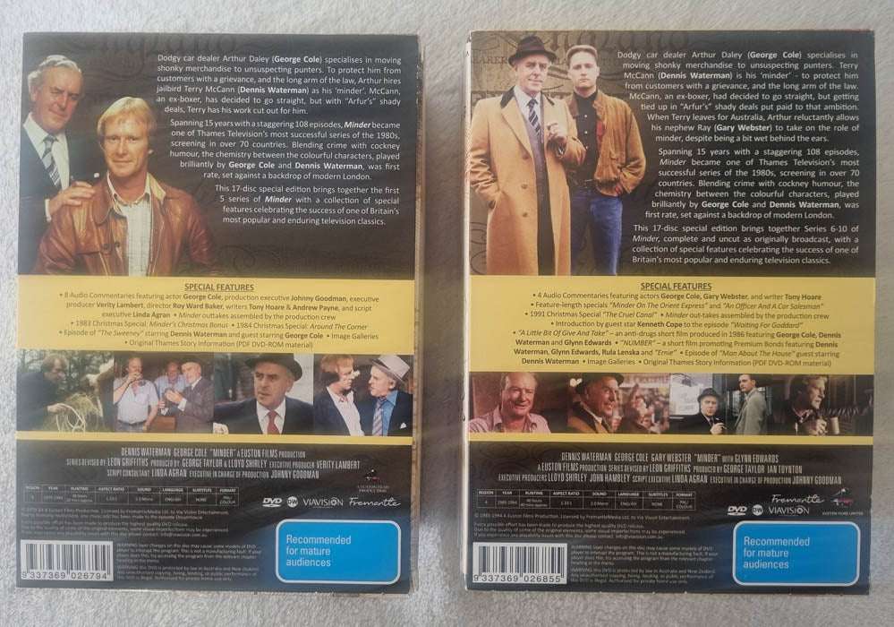 Minder the Complete Series 1-10 (DVD)