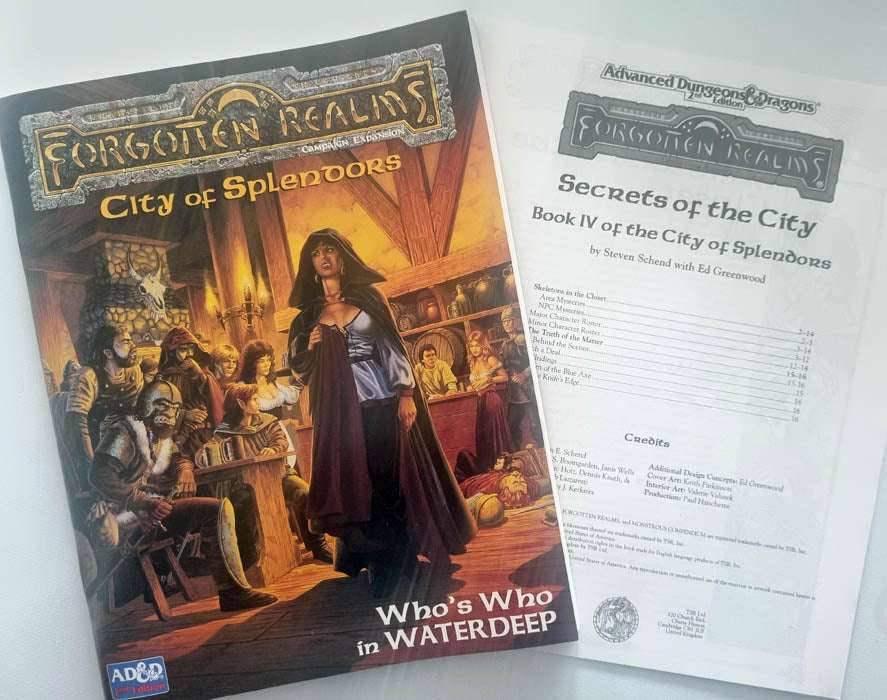 AD&D forgotten realms city of selling splendors, and secrets of the city