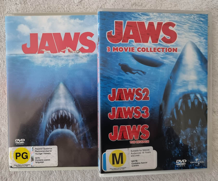 Jaws 2, Jaws 3, Jaws 4 The Revenge (DVD)