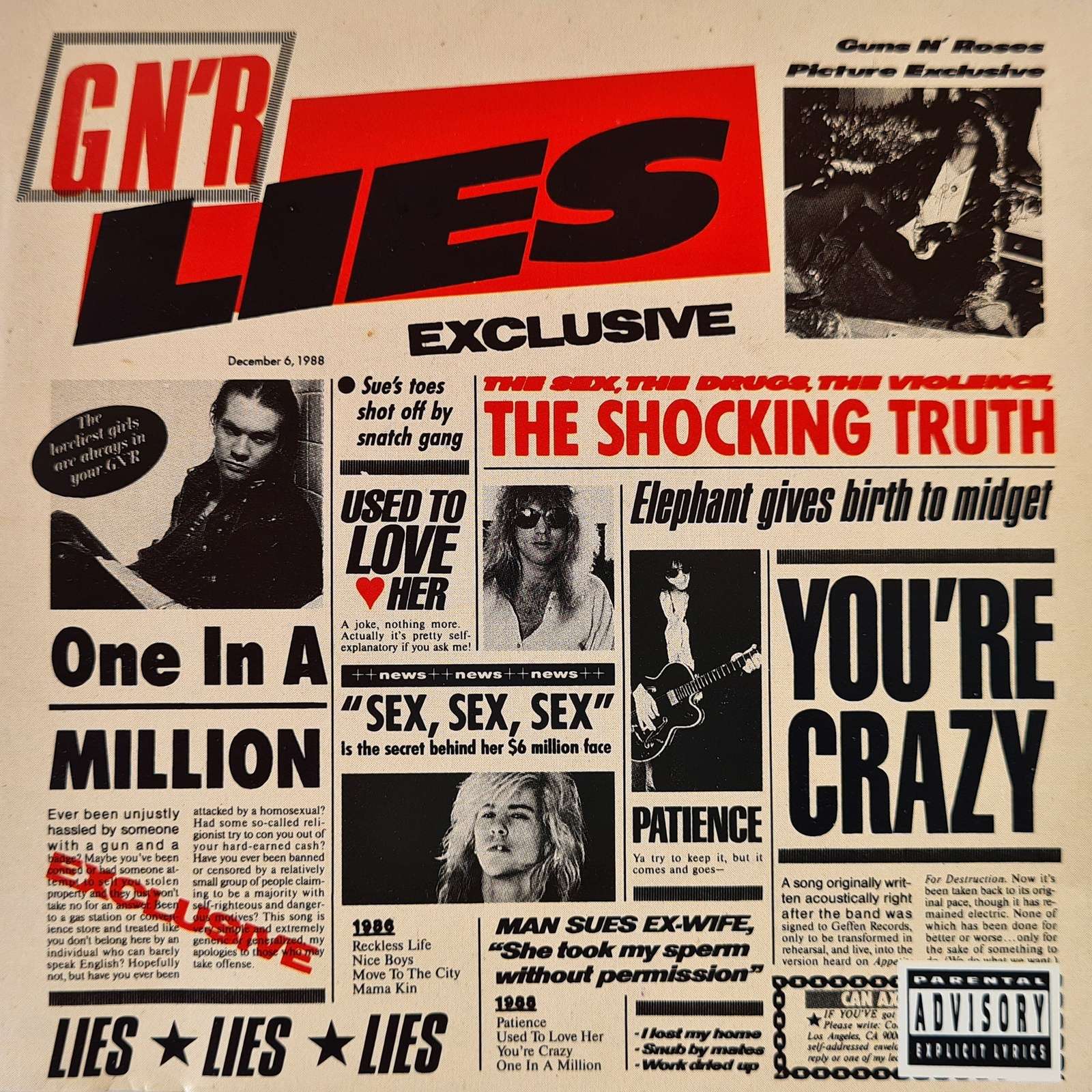 Guns N' Roses - G N' R Lies (CD)