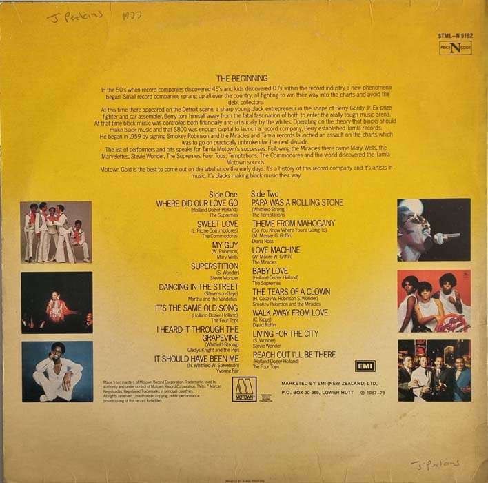 Motown Gold - Motown's Greatest Hits LP