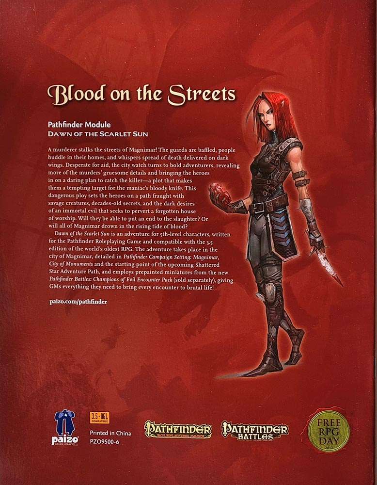 Pathfinder Module - Dawn of the Scarlet Sun