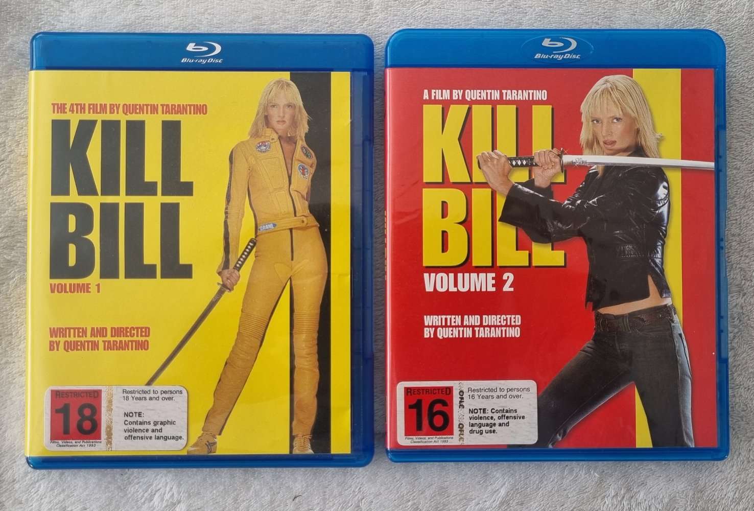 Kill Bill Volume 1 & 2 Blu Ray