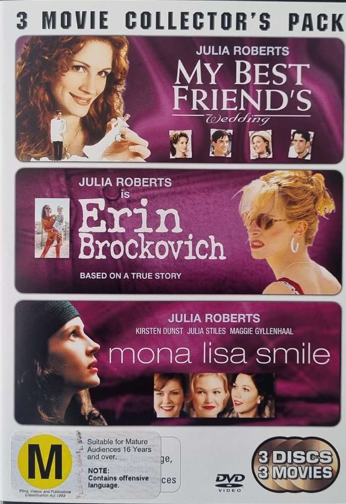 My Best Friend's Wedding / Erin Brockovich / Mona Lisa Smile DVD