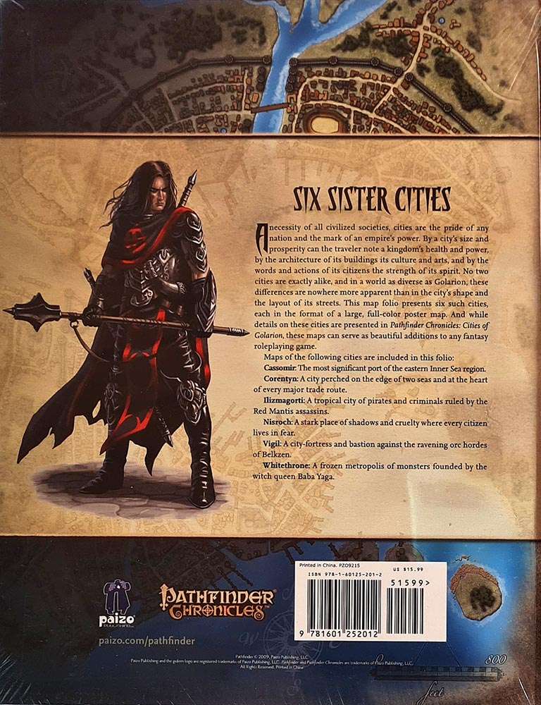 Pathfinder Chronicles - City Map Folio Brand New