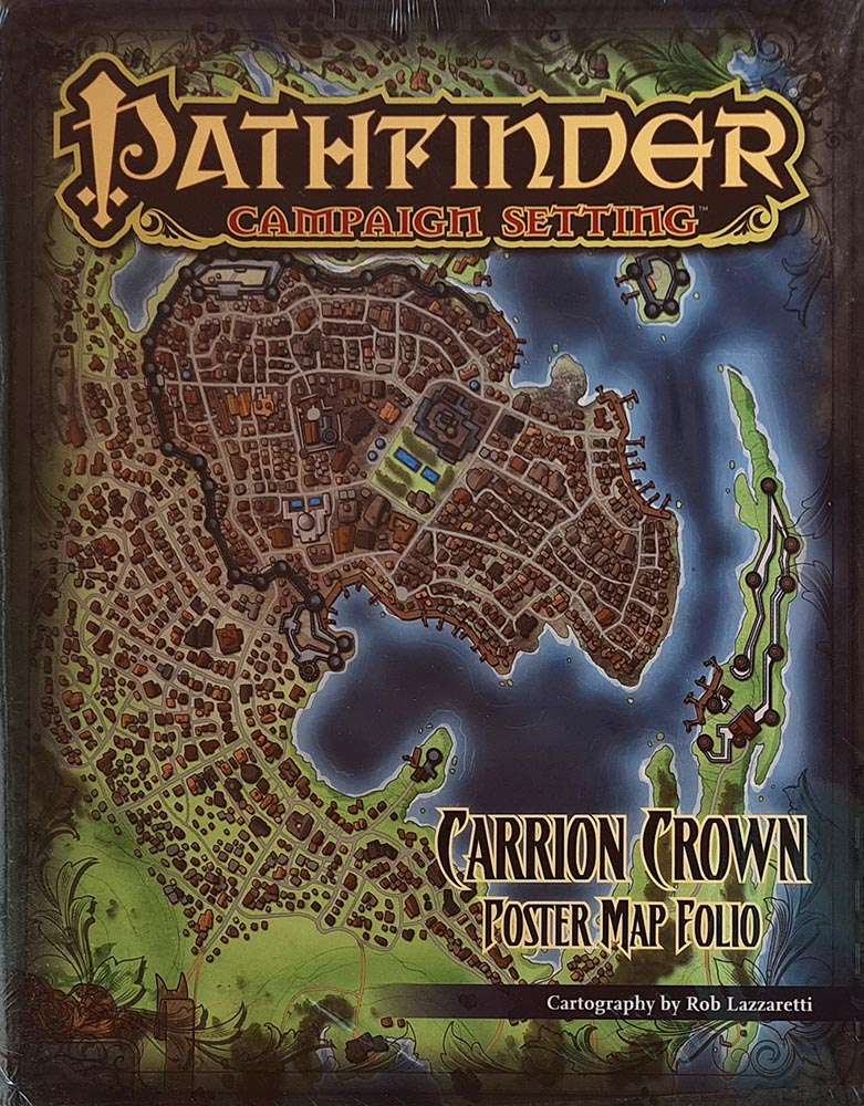 Pathfinder Campaign Setting - Carrion Crown Poster Map Folio Brand New