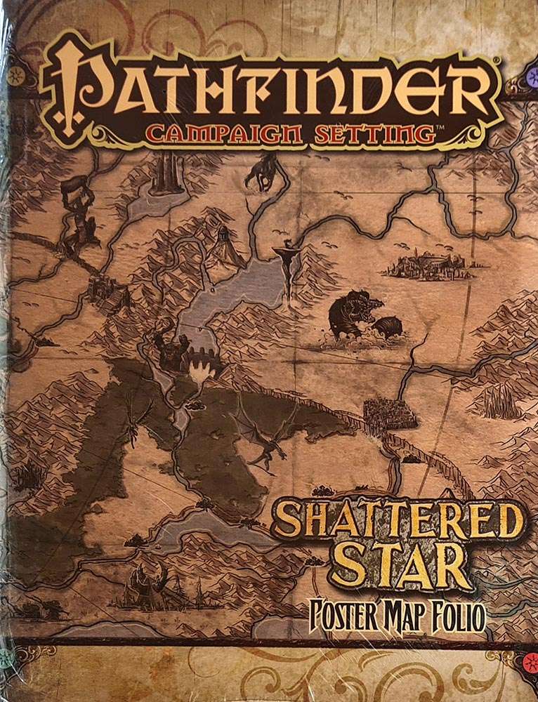 Pathfinder Campaign Setting - Shattered Star Poster Map Folio Brand New