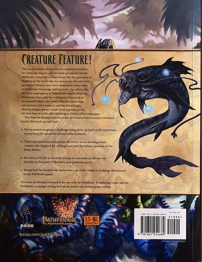 Pathfinder Campaign Setting - Inner Sea Bestiary