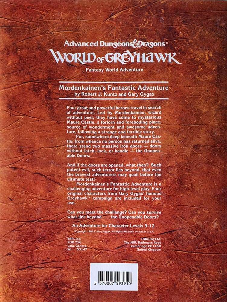 AD&D- World of Greyhawk - Mordenkainen's Fantastic Adventure