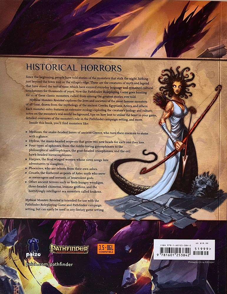 Pathfinder Campaign Setting - Mythical Monsters Revisted