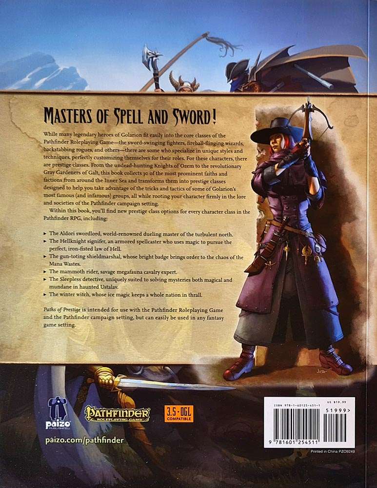 Pathfinder Campaign Setting - Paths of Prestige