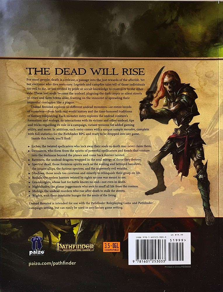 Pathfinder Campaign Setting - Undead Revisted