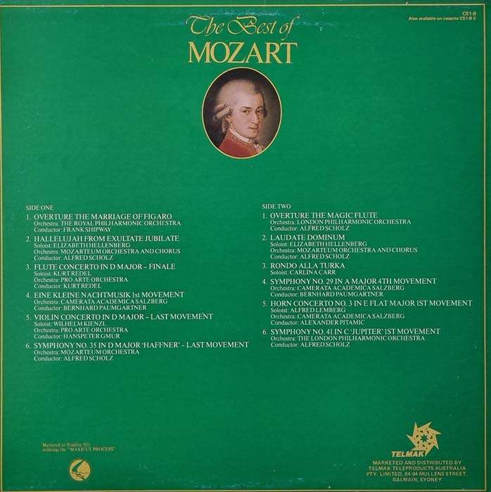 The Best of Mozart LP