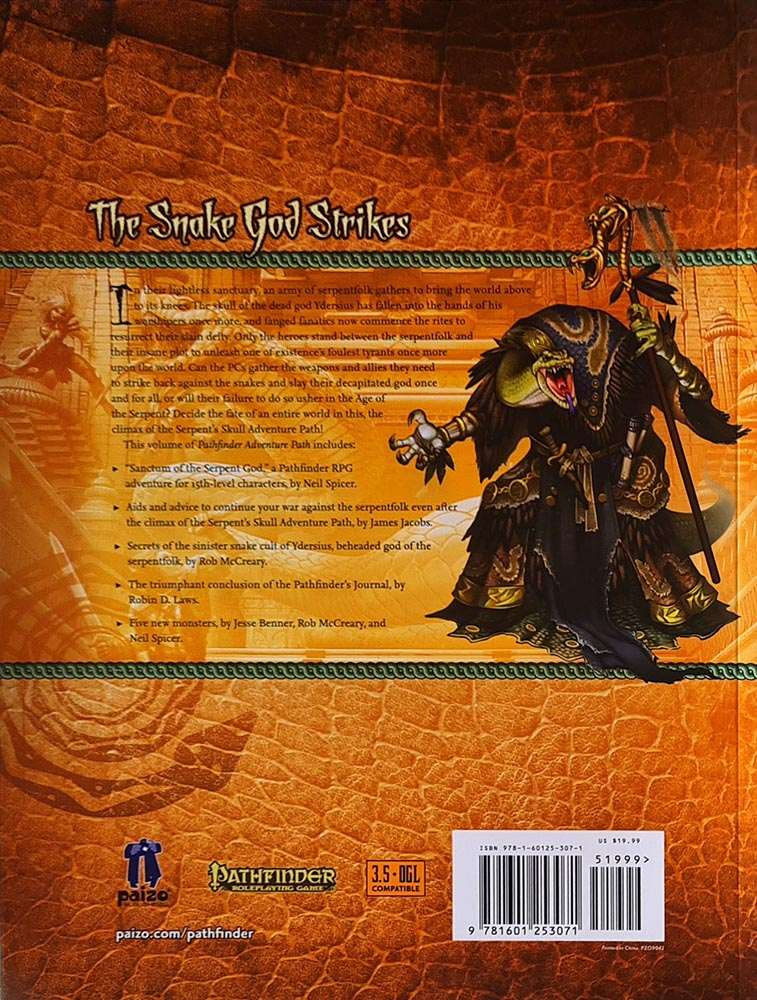 Pathfinder Module - Serpent's Skull: Sanctum of the Serpent God (6 of 6)