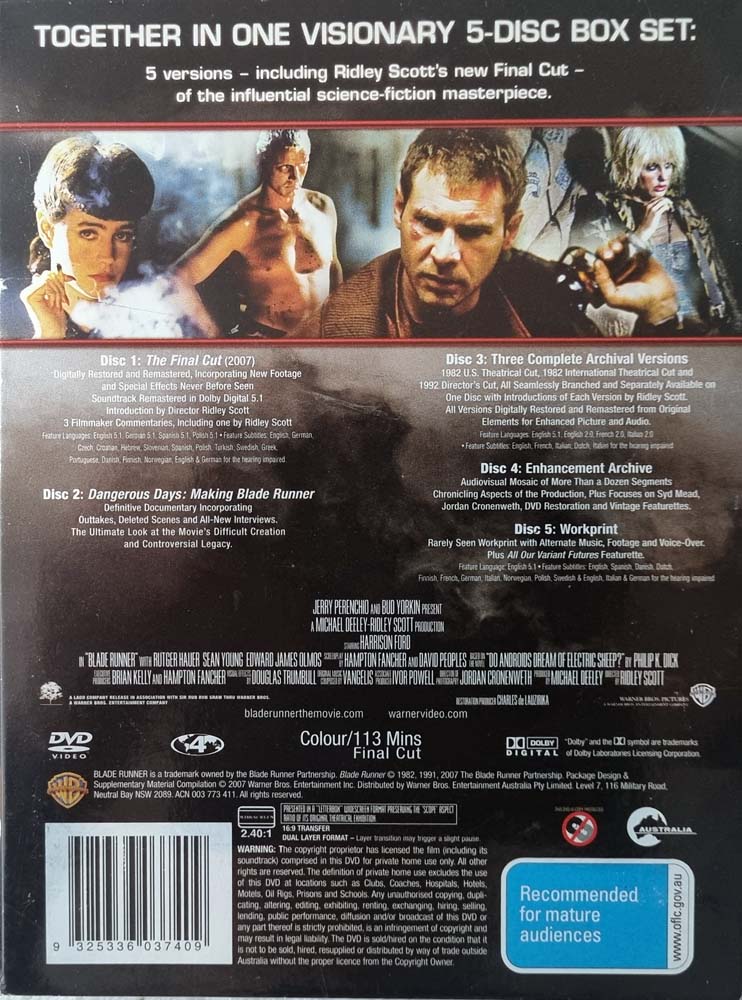 Blade Runner: 5 Disc Ultimate Collector's Edition