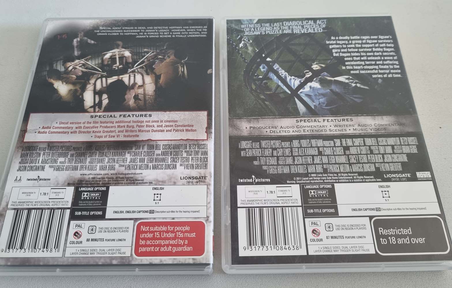 Saw: The Complete Movie Collection 1-7 (DVD)