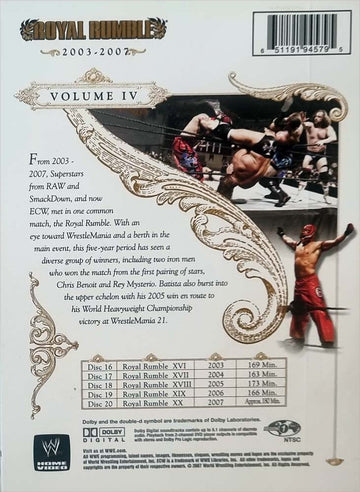 WWE Royal Rumble The Complete Anthology Volume II, III, IV (DVD)