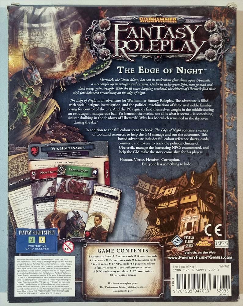 Warhammer Fantasy Roleplay - The Edge of Night (3E)