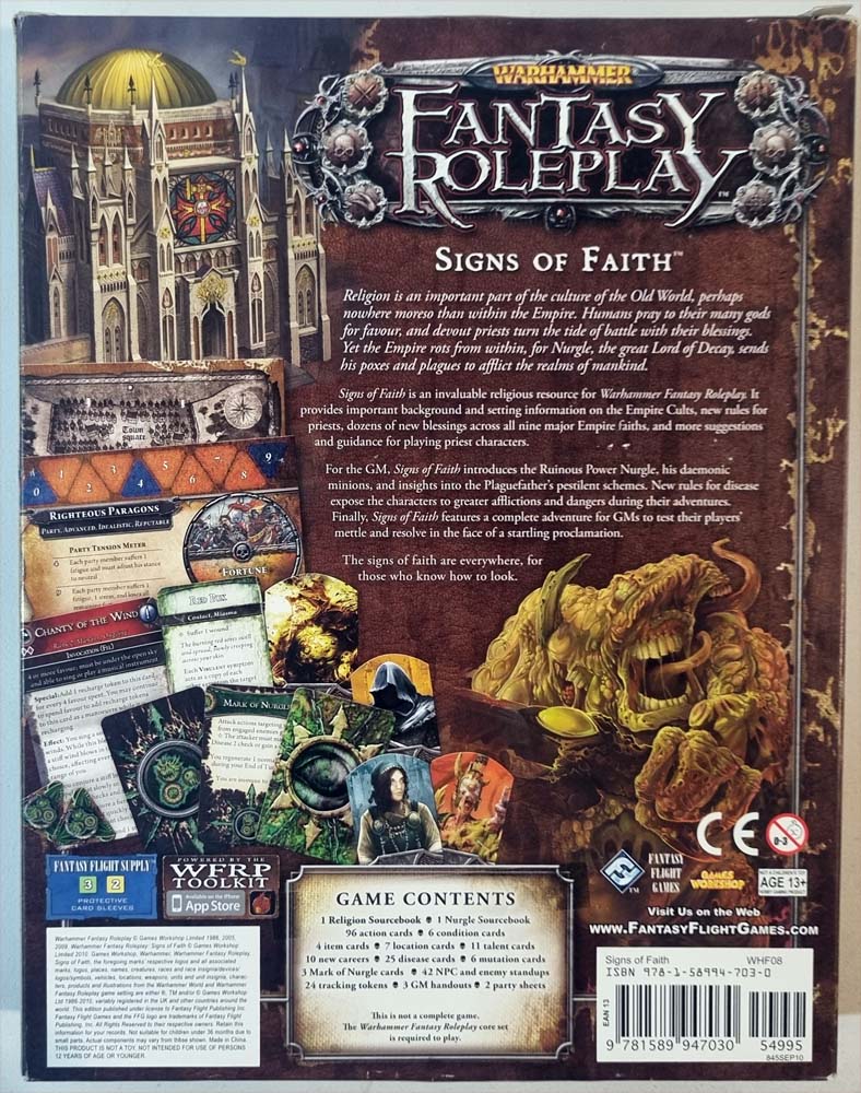 Warhammer Fantasy Roleplay - Signs of Faith (3E)