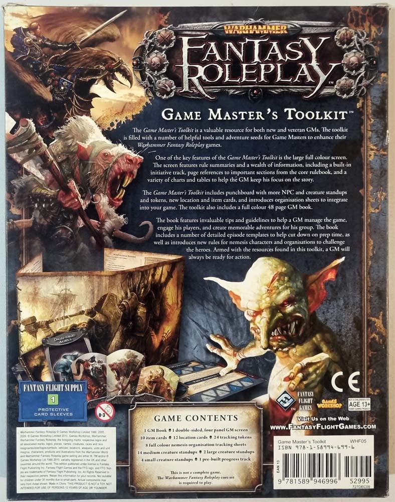 Warhammer Fantasy Roleplay - Game Master's Toolkit (3E)