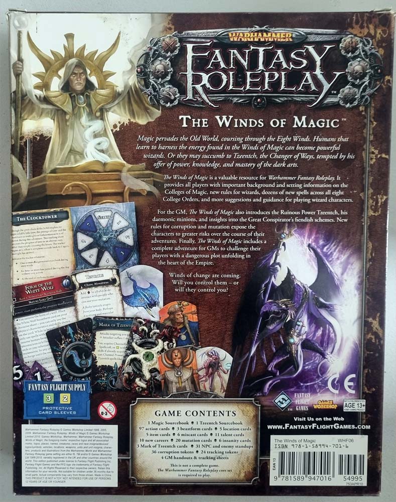 Warhammer Fantasy Roleplay - The Winds of Magic (3E)