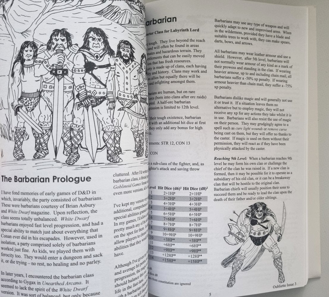 Oubliette Issues 1 - 4 Compilation (Old School RPG Magazine)