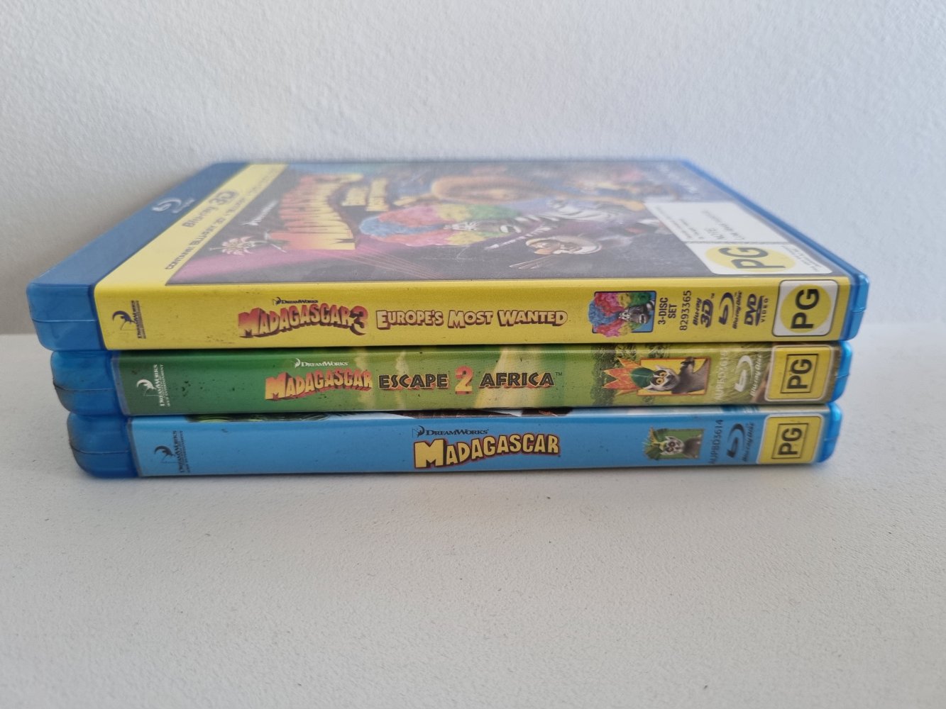 Madagascar Trilogy 1, 2, 3 (Blu Ray)