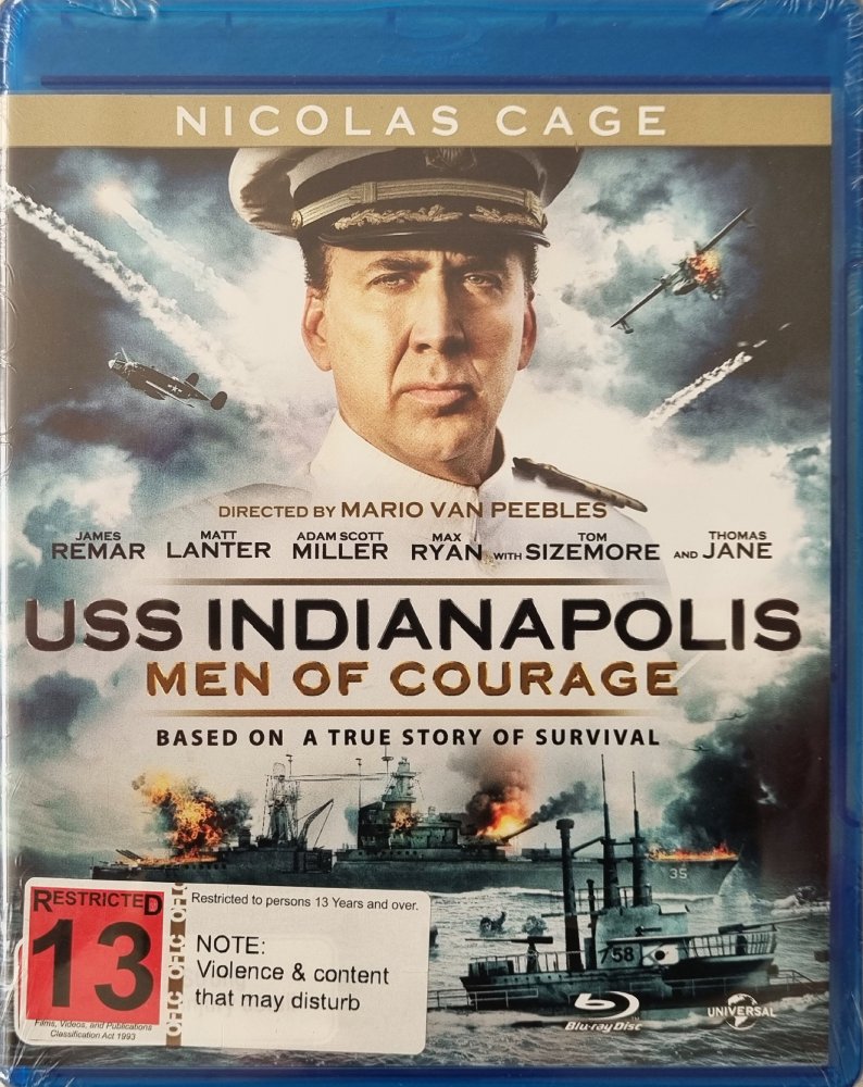 USS Indianapolis - Men of Courage (Blu Ray) Brand New