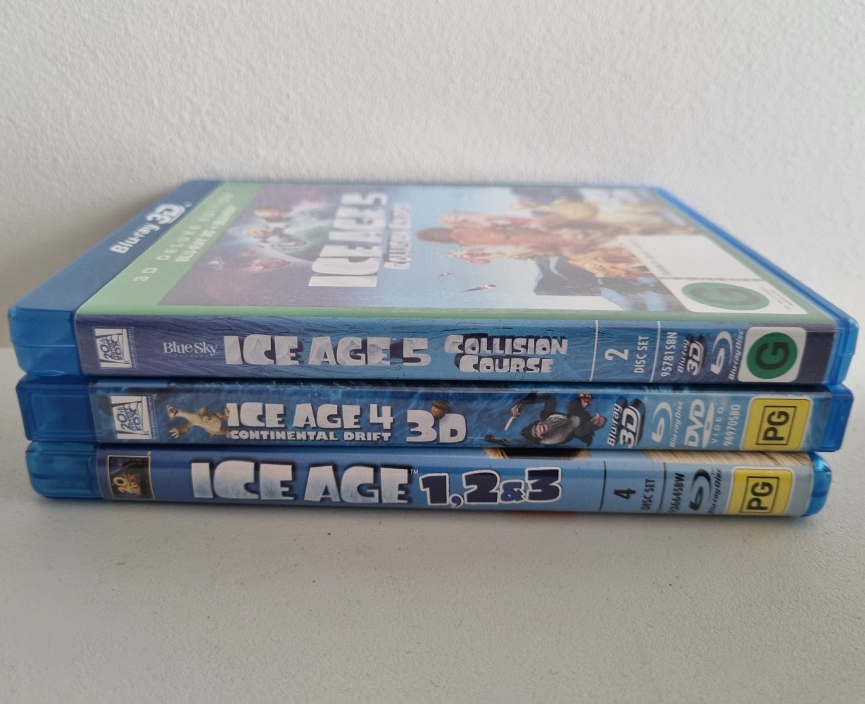 Ice Age 1, 2, 3, 4, 5 (Blu Ray)