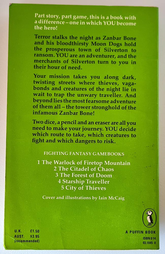 Fighting Fantasy - City of Thieves - Ian Livingstone