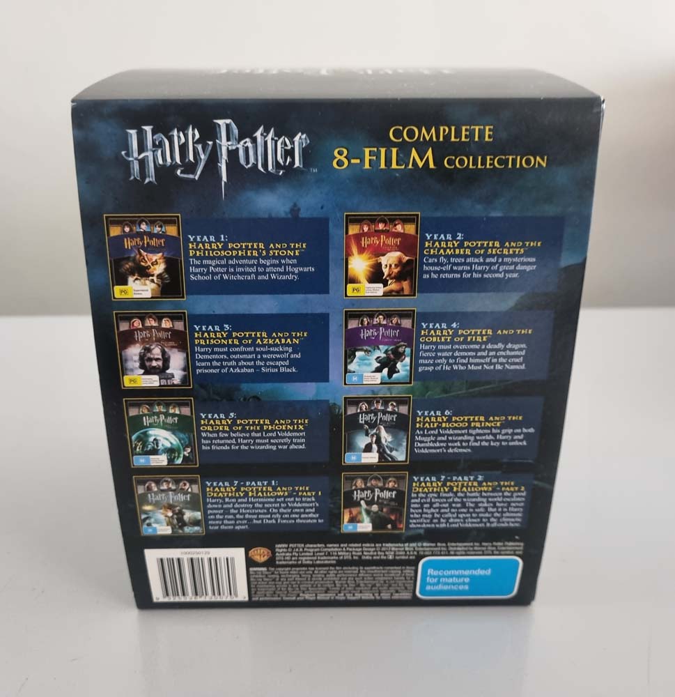 Harry Potter: The Complete 8 Film Collection (Blu Ray)