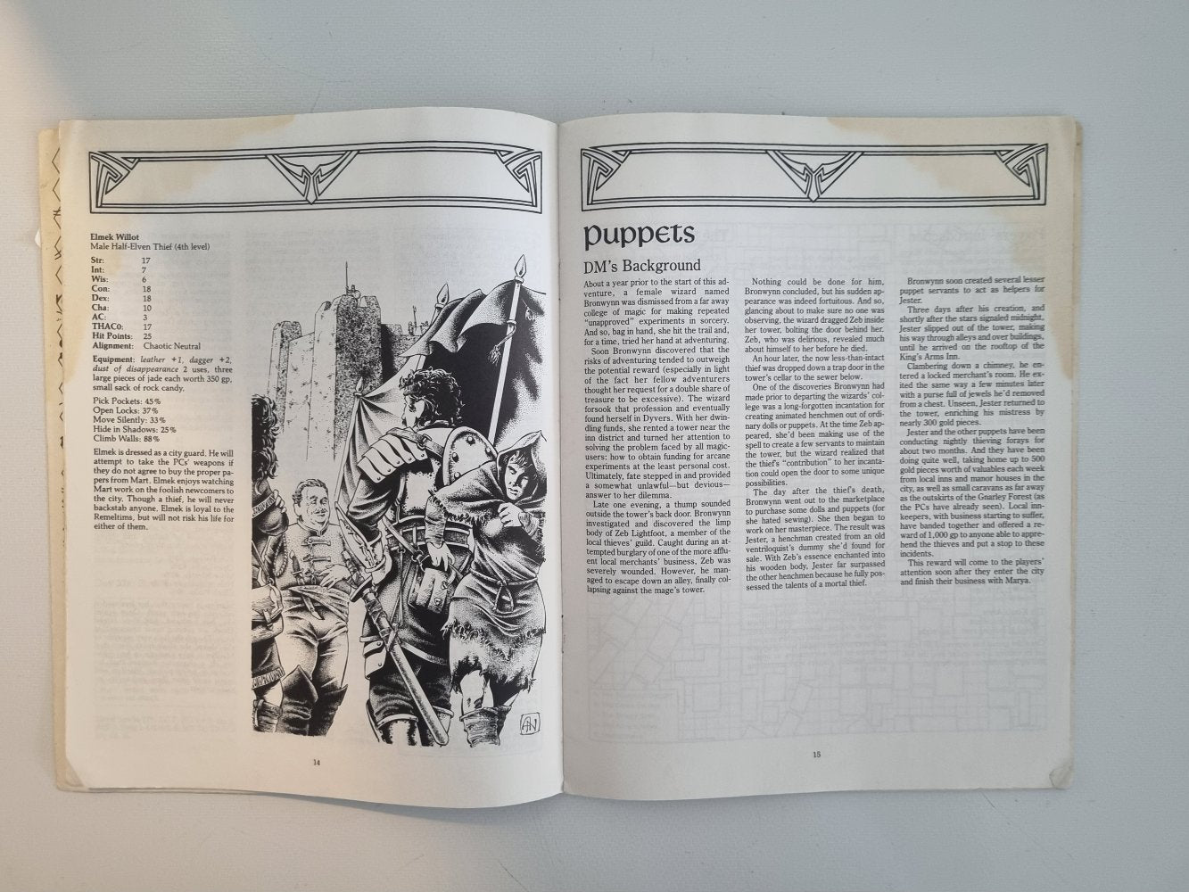 AD&D - Greyhawk Adventures Module - Puppets (WG11)