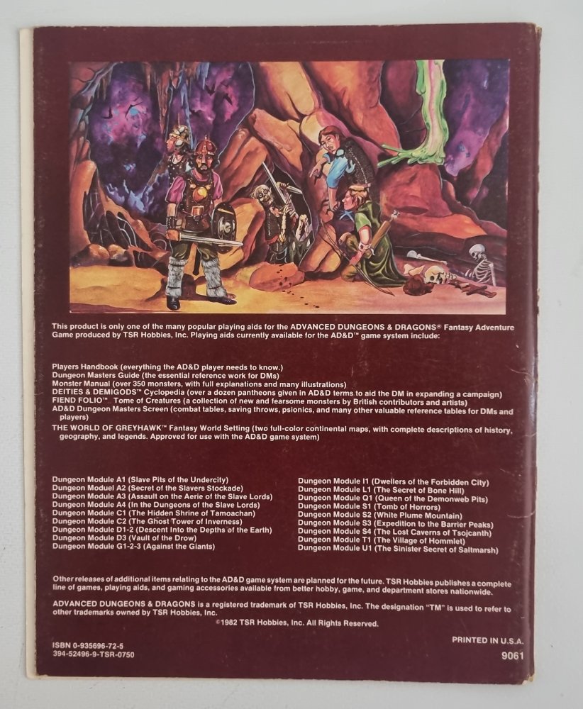 AD&D Module - The Lost Caverns of Tsojcanth (S4)