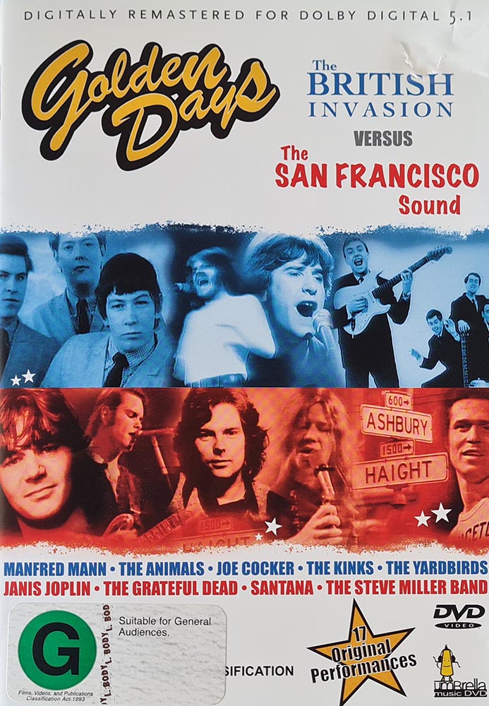 Golden Days: The British Invasion vs The San Francisco Sound (DVD)