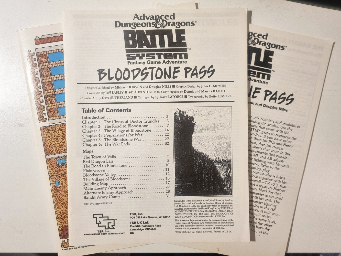 AD&D Bloodstone Pass Battle System H1 Unpunched