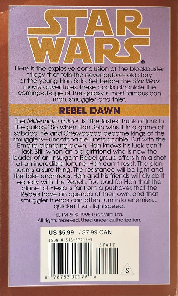 Star Wars: Rebel Dawn - Han Solo Trilogy #3