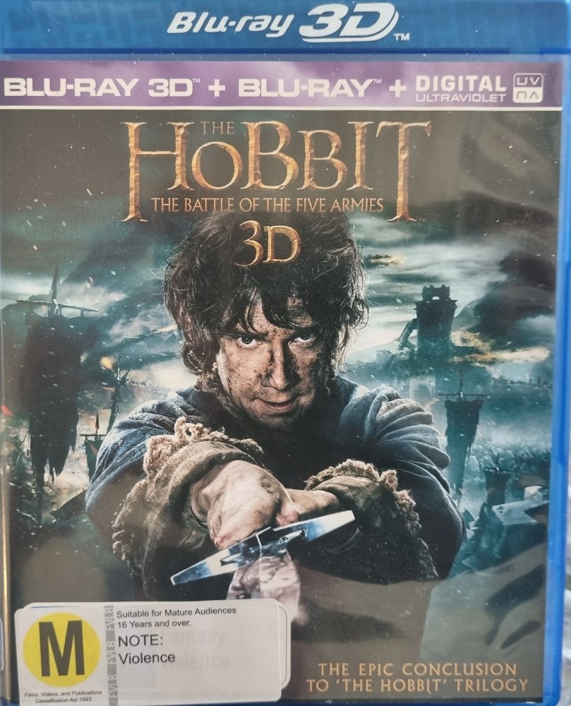 The Hobbit The Battle of the Five Armies 3D + 2D - 2014 (Blu Ray)