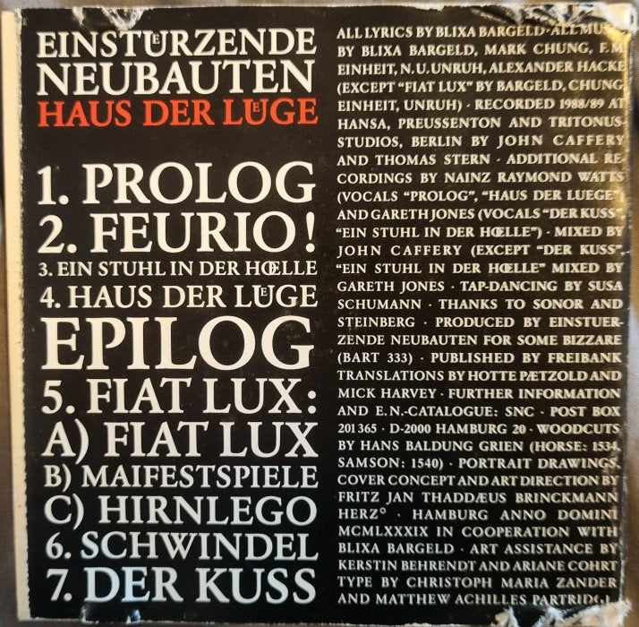 Einstuerzende Neubauten - Haus Der Luege (CD)