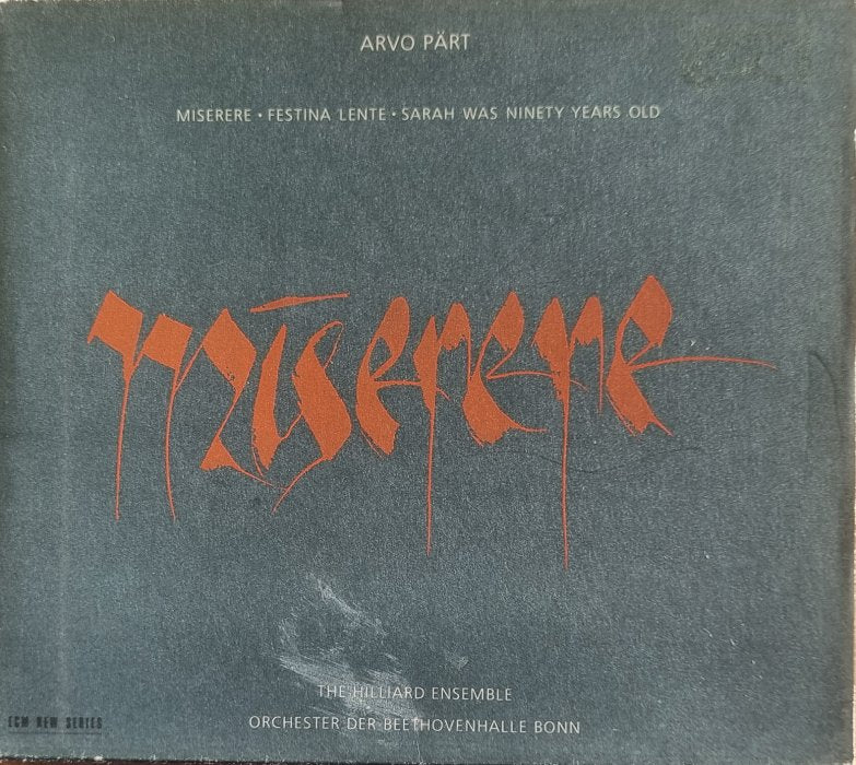 Arvo Pärt - The Hilliard Ensemble, Orchester Der Beethovenhalle Bonn - Miserere (CD)