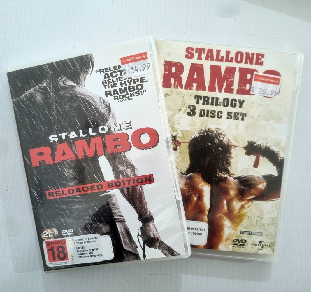 Rambo Movie Collection 1 - 4 - 1982 (DVD)
