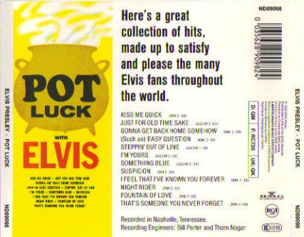 Elvis Presley : Pot Luck (CD, Album)