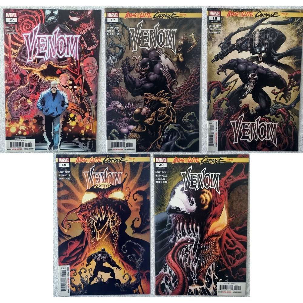 Venom Absolute Carnage Tie-In #16, 17, 18, 19, 20 : NM