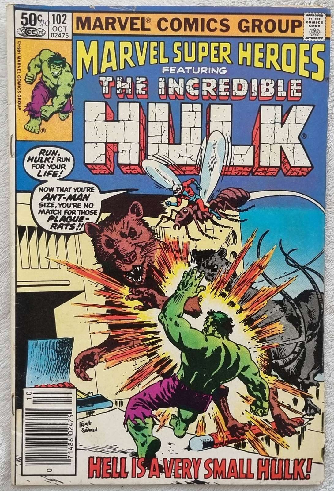 Marvel Superheroes featuring the Incredible Hulk - #102 - VF-
