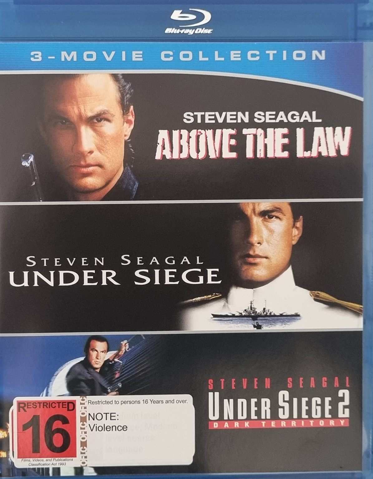 Above the Law / Under Siege / Under Siege 2 Blu Ray