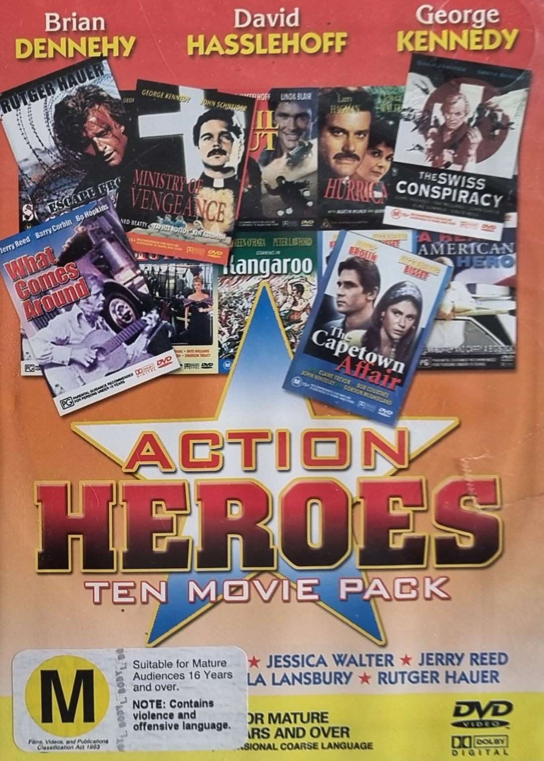 Action Heroes Ten Movie Pack 4 Disc Set