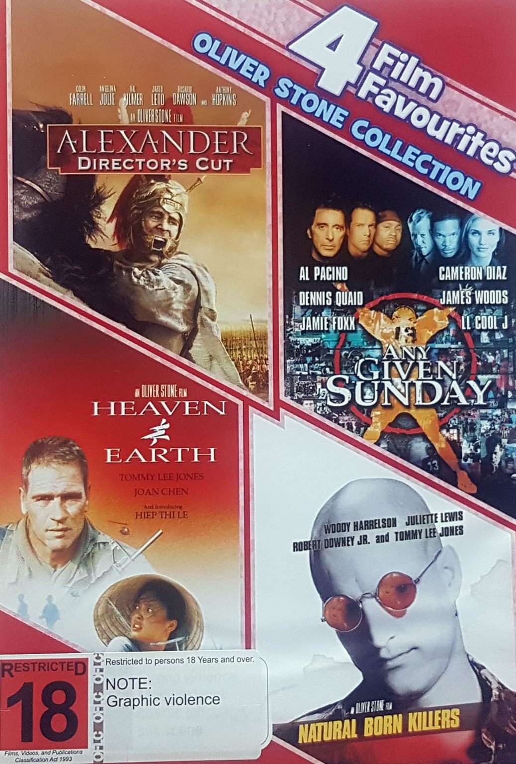 Alexander / Any Given Sunday / Heaven & Earth / Natural Born Killers